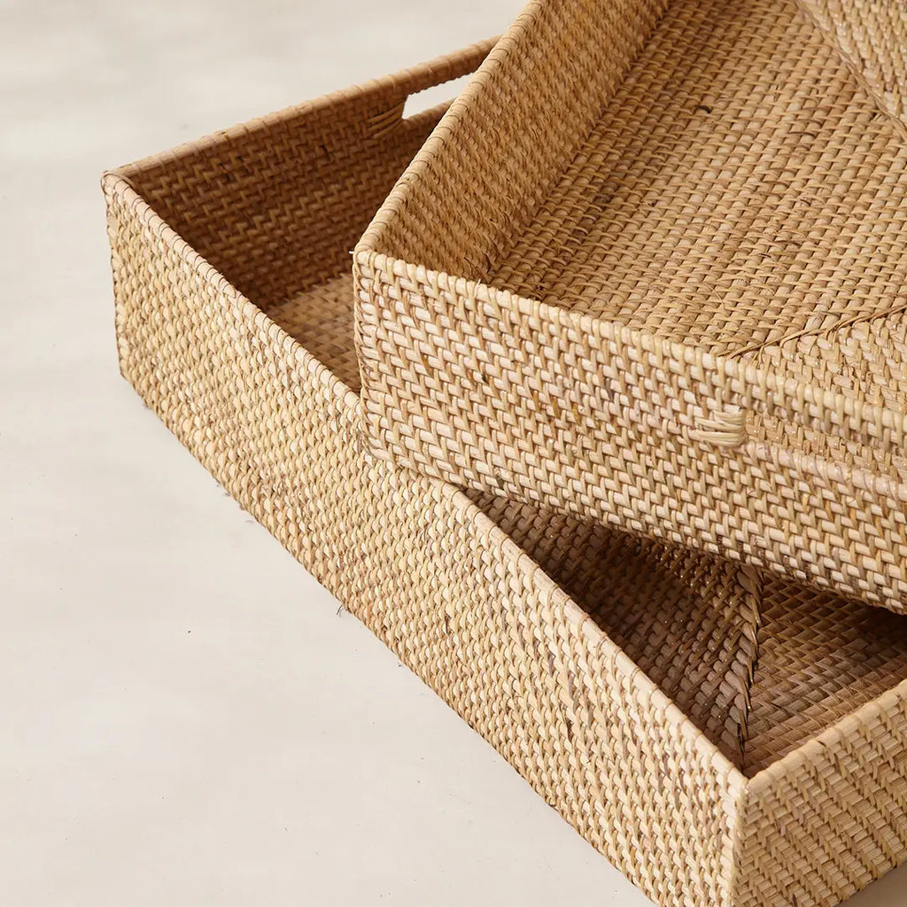 Cesta de Rattan c/ Alça Embutida