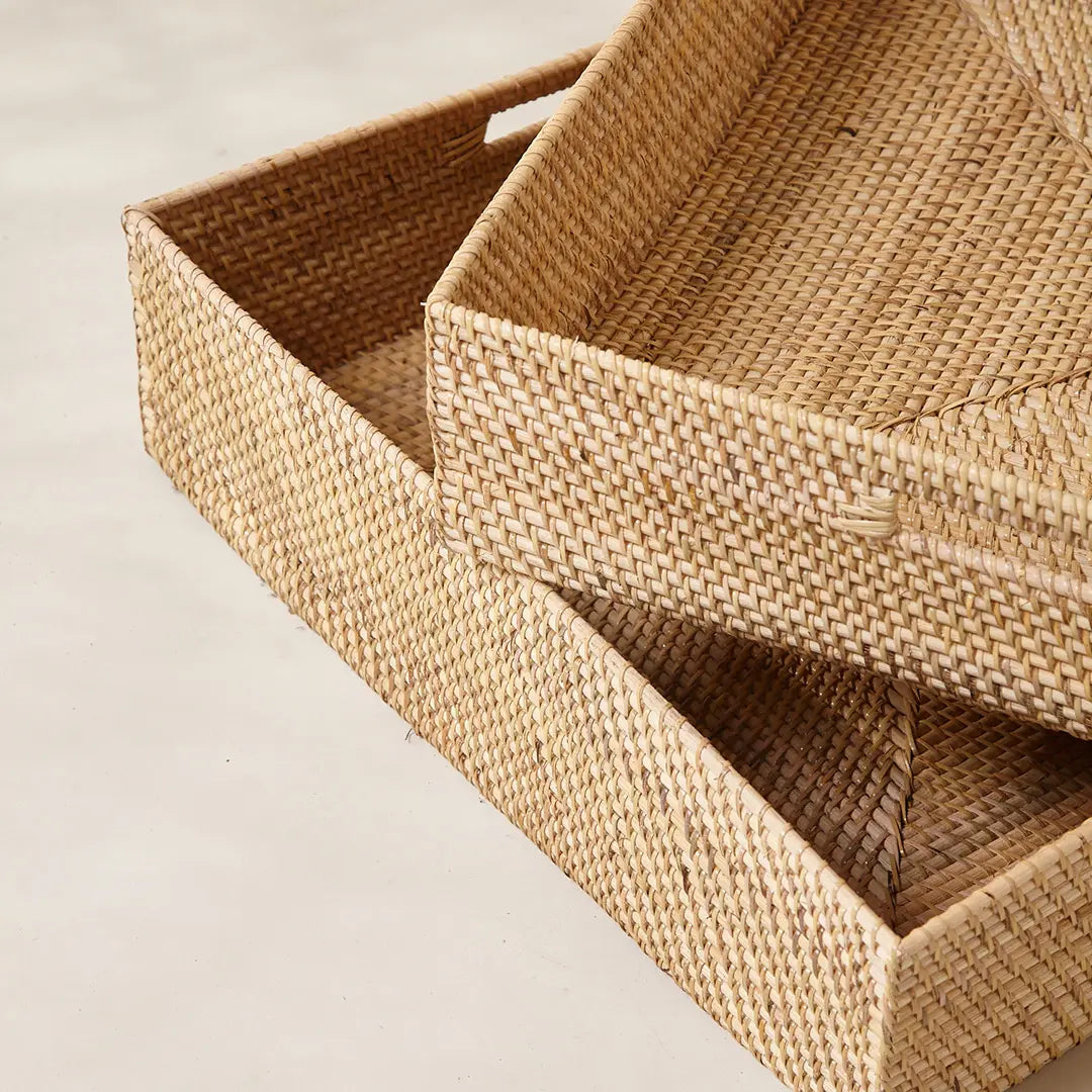 Cesta de Rattan c/ Alça Embutida