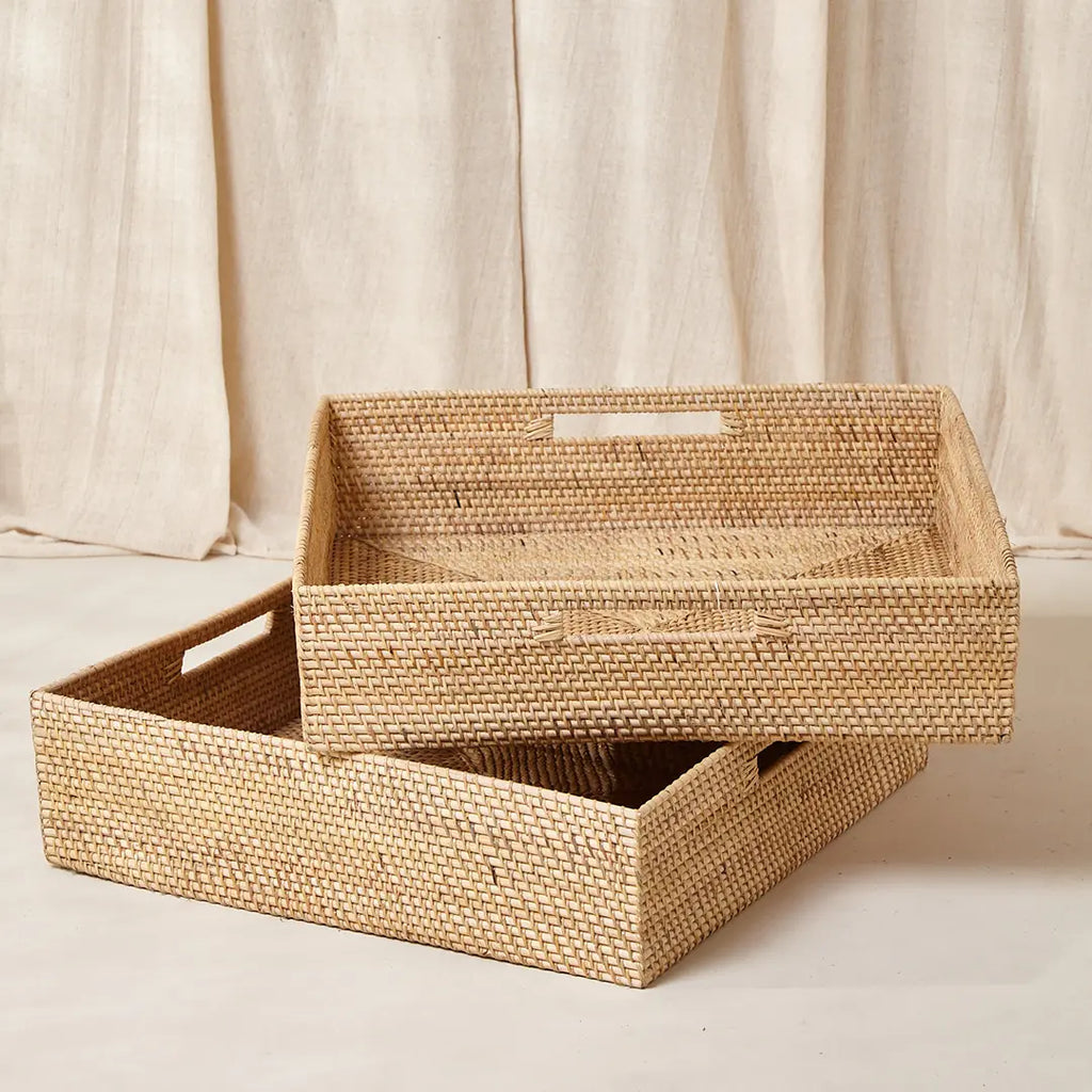 Cesta de Rattan c/ Alça Embutida