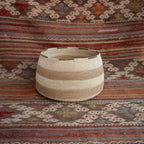 Cesta Stripe em Seagrass