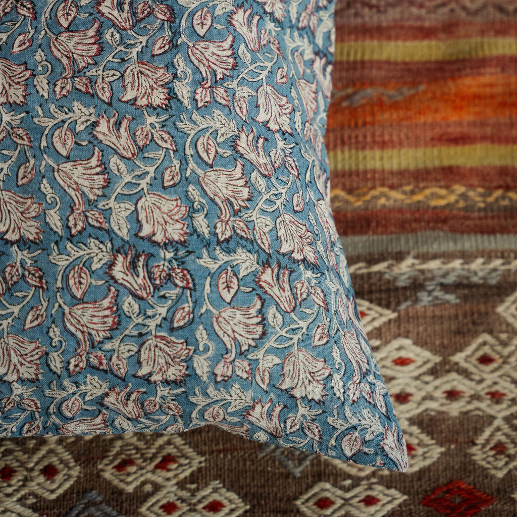 Capa de Almofada Raja em Linho Block Print