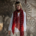 Echarpe Anokhi em Linho Tie Dye