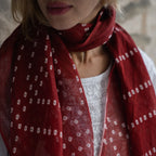 Echarpe Anokhi em Linho Tie Dye