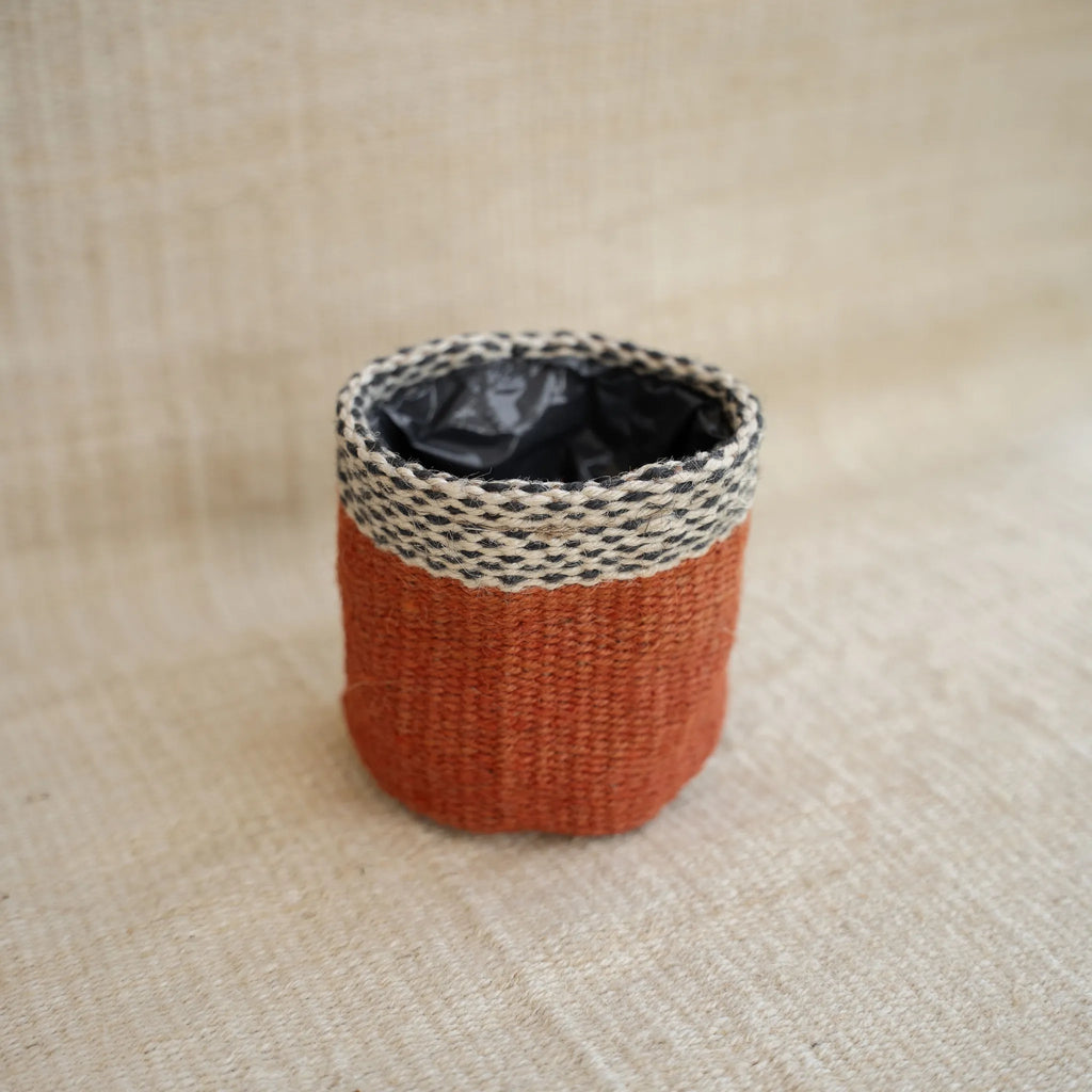 Cesta Lilit em Juta Natural com borda