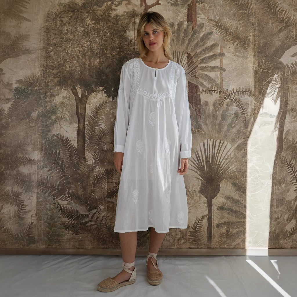 Vestido Prem em Algodão
