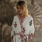 Kimono Poppy em Algodão