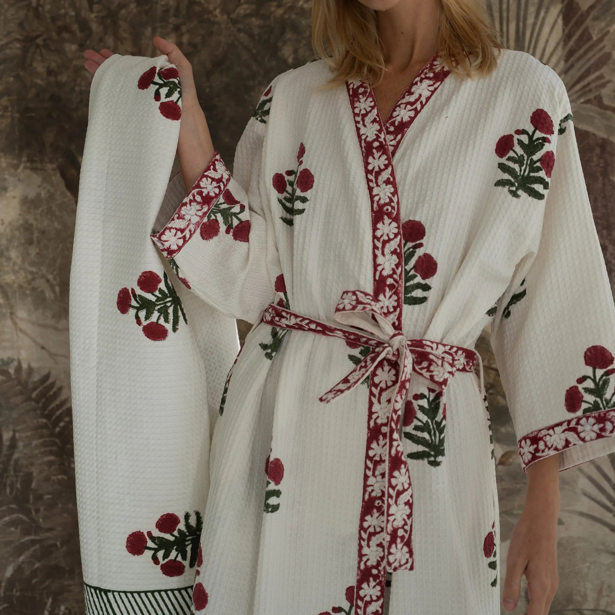 Kimono Poppy em Algodão