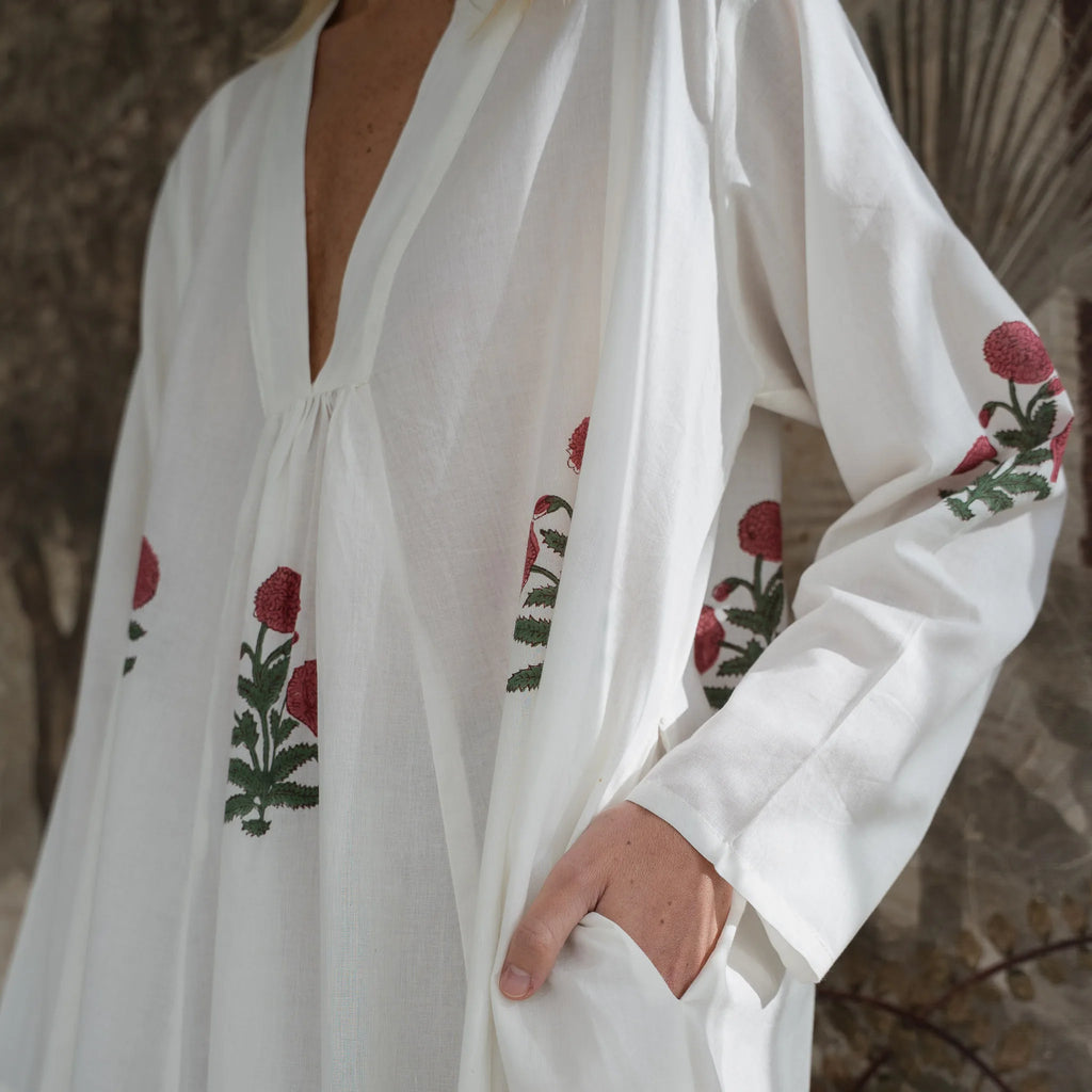 Vestido Poppy em Algodão
